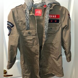 SuperDry Hooded Button Up